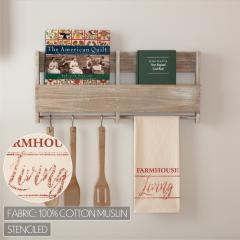 90704-Sawyer-Mill-Red-Farmhouse-Living-Muslin-Unbleached-Natural-Tea-Towel-19x28-3-PC-BOGO-Bundle-image-2