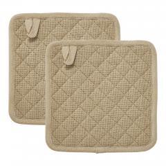 90710-Burlap-Natural-Pot-Holder-Set-of-2-8x8-4-PC-Bundle-image-9