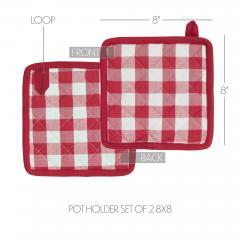 90709-Annie-Buffalo-Check-Red-Oven-Mitt-Set-of-2-4-PC-Bundle-image-8