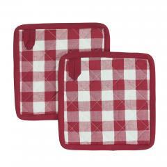 90709-Annie-Buffalo-Check-Red-Oven-Mitt-Set-of-2-4-PC-Bundle-image-9