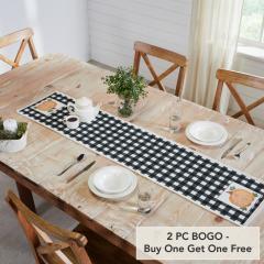 90541-Annie-Black-Gingham-Check-Pumpkin-Table-Runner-12x60-Fall-Harvest-Farmhouse-Kitchen-Decor-2-PC-BOGO-Bundle-image-1