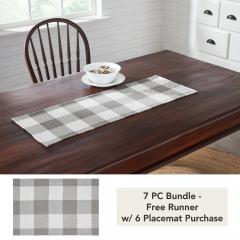 Annie Buffalo Check Grey Runner 12x36 (7 PC Bundle)