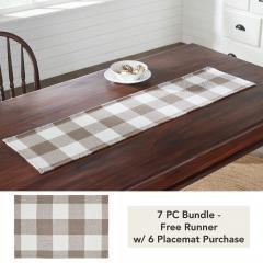 Annie Buffalo Check Portabella Runner 12x48 (7 PC Bundle)