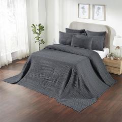 89749-Waffle-Weave-Dark-Grey-Queen-Blanket-90Lx90W-image-4