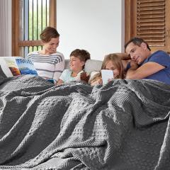 89749-Waffle-Weave-Dark-Grey-Queen-Blanket-90Lx90W-image-6