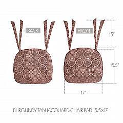84650-Custom-House-Burgundy-Tan-Jacquard-Chair-Pad-15.5x17-image-4
