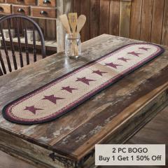 Connell Oval Runner Stencil Stars 12x60 (2 PC BOGO Bundle)