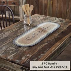 Finders Keepers Our Country Home Oval Runner 12x36 (2 PC BOGO Bundle)