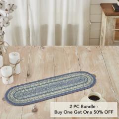 Jolie Jute Oval Runner 8x24 (2 PC BOGO Bundle)