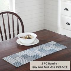 Sawyer Mill Blue Runner Quilted 8x24 (2 PC BOGO Bundle)