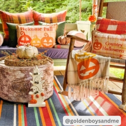 Country Halloween Welcome Fall Pillow 14x22