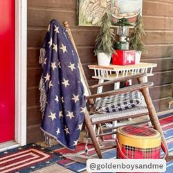 My Country Jacquard Stars Woven Throw 50x60