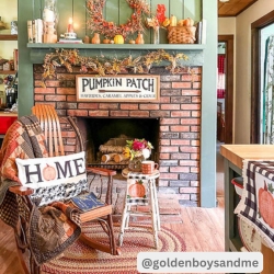 Annie Black Check Home Pumpkin Ruffle Pillow 14x22
