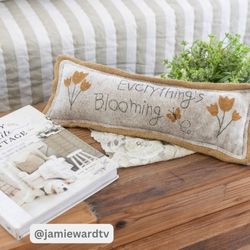 Spring In Bloom Everything's Blooming Pillow 5x15