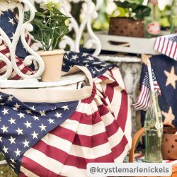 My Country Stars & Stripes Bunting Flag 12x24