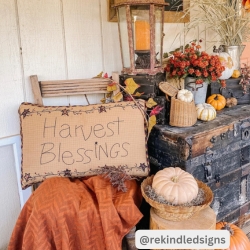 Heritage Farms Harvest Blessings Pillow 14x22