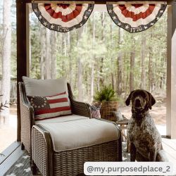 My Country 1776 USA Bunting Flag 12x24